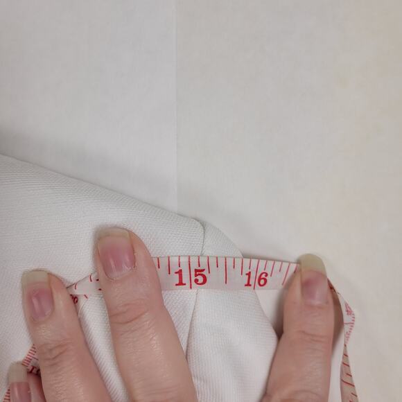 Club Monaco womens double breasted white linen gold button blazer jacket size 6 - Picture 10 of 11